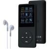 COVVY Lettore MP3 portatile da 8GB, supporta schede SD fino a 64GB, lettore MP3 HiFi con audio di alta qualità, supporta musica, video, registrazione vocale, radio FM, lettore di ebook e visualizzatore di foto (8G, nero)