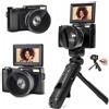 AgfaPhoto Kit per vlog: fotocamera digitale 24MP, videocamera 4K, AgfaPhoto VLG-4K + telecomando / VLG-4K S