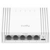 Cudy Switch a 5 porte da 2,5G, facile da gestire, con alimentazione tramite USB-C, modello HS105U 1.0, gestito, livello 2, Ethernet 2,5G (100/1000/2500), montabile a parete