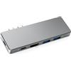 StarTech Adattatore hub USB-C - Lettore di schede - 3 porte - Trasferimento dati USB-C - Grigio