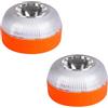 AOHEWEI 2x V16 Luce di Emergenza con Base Magnetica per Tetto dell'Auto | Luce Lampeggiante LED a 360° Impermeabile IP54 Sostituisce il Triangolo di Emergenza, Adatta per Auto, Moto, Camper e Camion