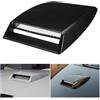 JNNJ Copertura Decorativa Universale Per Presa D'Aria, Autos Hood Uscita Aria Decorativo, Universale Per Auto Decorativo Flusso D'Aria Boccetta Turbo Cofano Sfiato Copertura Cofano(Nero)