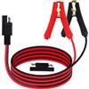 YINGAYOU Cavo sae con Coccodrillo 12V 24V Cavo SAE con Pinze 14AWG 20A con un Invertitore di Polarità, Applicabile su Auto, Moto, Trattori, Navi (2 m)