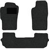 Alpha-Tex Produktions- und Handels GmbH Tappetini adatti per Nissan Patrol GR V Tipo Y61 kurzer Radstand (Costruzione 1997 - attuale), Hit antracite | 3 pz. | Bordo grigio