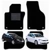 OFFICINE MILANO IL TUO STILE IN AUTO. 4 Tappetini per Volkswagen Golf 5 (2003-2008) e Golf 6 (2008-2012) in Moquette, Fondo Antiscivolo con Battitacco in PVC - Alta Qualità - Made in Italy - OFFICINE MILANO - Bottone a Chiave