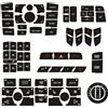LNHYGTFR Decalcomanie Compatibile Con Q7 2003 2004 2005 2006 2007 2008 2009 2010 2011 2012 2013 2014 Adesivo Per Pulsante Console Audio Radio