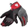 REV'IT! Revit Endo Guanti da moto, nero/grigio/rosso, L