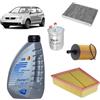 OP Kit tagliando 4 filtri + 4L olio Q8 5W30 per Volkswagen Polo 9N 1.4 TDI