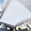 ONEMAJI Parasole Tetto Panoramico per Tesla Model Y 2021-2025 Adsorbimento Elettrostatico Protezione UV Tendina Parasole Scamosciata Oscurante,Grey