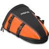 MOSISO Borsa Moto Posteriore Sella Multifunzionale Poliestere Impermeabile | Serbatoio Leggero 10L Motocicletta Esterno Sedile Posteriore Borse Mano Borsa Porta Attrezzi con Tracolla, Arancio