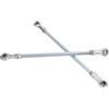 VOBOR 1 Paio Kit Tiranti ATV 280mm Lega di Acciaio Argento Kit Tiranti Giunto Sferico, Giunti Robusti Estremità 'albero Sterzo Set per Quad Dirt Bike ATV Go Kart