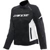 DAINESE - Air Frame 3 Tex Jacket Wmn, Giacca da Moto Estiva in Tessuto, con Fodera Antivento, per Donna, Nero/Bianco, 50