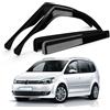 ZWPARTS Deflettori per finestre di ricambio per VW Touran 2003 - 2010 (1T1, 1T2), 2010 - 2015 (1T3), set di 4 deflettori neri da incollare, vento e pioggia per finestre laterali