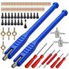 Aicharynic TR412 - Set di attrezzi per valvole pneumatici, 94 pezzi, per la rimozione della valvola dell'auto, per la riparazione e la manutenzione degli pneumatici