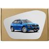 GAPlus Specchietto retrovisore compatibile con Skoda Kamiq 2019-2023 Adesivo per lato sinistro passeggero vicino al lato