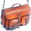 Nuovo 1 Lato Borsa Laterale In Pelle Marrone Per Moto Saddlebag Panniers