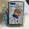 NESSUNA MARCA Accendino Inuyasha ZIPPO con cinturino in perline anime originale mai...