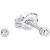 AMOR - Orecchini da Donna in Argento 925 - con Zircone - Orecchino a Perno - AMR-E0073