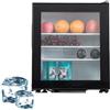 DPQYJPP 55W Mini frigo da tavolo | Frigorifero verticale a anta singola 30L | Vetro temperato, funzionamento ultra-silenzioso 28 db, salvaspazio; per dormitori e appartamenti, modello verticale compatto