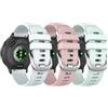 MoKo Cinturini in Silicone Compatibili con Garmin Venu 3S,Bianca+Rosa+Verde | Braccialetto Sportivo Morbido, Regolabile, Impermeabile, per Venu 4 41 mm / Venu 2S, Vivoactive 4S / Forerunner 265S, Donna