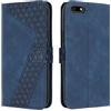 OKZone Cover per Huawei Y5 2018/Honor 7S/Y5 Prime 2018, Custodia a Libro in Pelle Protettiva Folio Portafoglio con Chiusura Magnetica e Slot per Carte Wallet Case Flip Antiurto Cover (Blu)