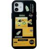 Yonds Queen per iPhone 12 Custodia Carina, Design Fresco Cartone Animato Astronauta Spazio Razzo Luna Laser Glitter Brillante Elegante IMD Paraurti Antiurto Antiscivolo Custodia Protettiva (Yollow