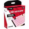 HyperX PBT Copri tasti, Set Completo di Tasti, Semitrasparenti, Realizzati in PBT, Resistenti a Usura, Attrito e Solventi, Font HyperX, Strumento Rimozione Copritasti, Layout Inglese, Rosa