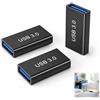 Ihteyuo Set di 3 adattatori USB femmina femmina prolunga USB 3.0 tipo A, connettore estensore maschio a maschio per trasferimento dati, ricarica ed estensione, compatibile con computer