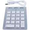 Orivin Tastierino numerico cablato, tastiera numerica USB 2.0 per notebook di tipo C, con 3 porte USB per laptop, tablet, notebook, PC, desktop e altro ancora