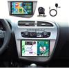 Inefala 2G+64G Autoradio Android 15 per Seat Leon MK2 2005-2012 | 9 Pollici Touchscreen, Wireless CarPlay, Android Auto, BT, GPS, WiFi, RDS/FM, SWC, Retrocamera, Mic