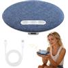 KUWUNG Altoparlante a cuscino, altoparlante portatile, mini altoparlante cuscino per dormire con rumore bianco, altoparlante Bluetooth (circolare)