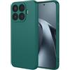 Dedux Custodia Silicone Liquido per Oppo Reno 15FS 5G. Verde scuro