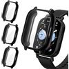 iVoler 3 Pezzi Clear Cover con Pellicola Protettiva per Xiaomi Redmi Watch 5 Lite (Non per Redmi Watch 5), Copertura Completa Custodia Anti-Graffio Ultra Sottile Morbida TPU Case, Nero