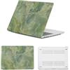 HLAAJJX Custodia Laptop per Macbook Air 13 pollici M4 M3 M2,Versione 2025 2024 2022 A2681 A3113 A3240,Case Cover Duro Protection in Plastica per Apple Macbook Air 13,6,Marmo Verde