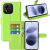 JIUNINE Cover a Libro in Pelle per XIAOMI Redmi Note 17 5G, Verde | Custodia Portafoglio Antiurto in Pelle Sintetica a Grana Litchi, Portacarte, Chiusura Magnetica, Supporto Regolabile
