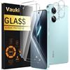 Vauki Vetro Temperato per Xiaomi POCO X8 Pro Max, Pellicola Protettiva con [2+2 Pezzi] Protezione Obiettivo Fotocamera, Anti-impronte 9H HD Vetro Temperato Film Senza Bolle Vetrino Schermo