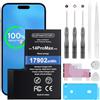Elephantstory Batteria per iPhone 14 Pro Max, 4650mAh e Kit di Riparazione | Batteria Interna Alta Capacità Compatibile con iPhone 14 Pro Max, A2894 A2651 A2893 A2896 A2895