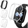 iVoler 3 Pezzi HD Clear Cover con Pellicola Protettiva per Xiaomi Redmi Watch 5 Lite (Non per Redmi Watch 5), Copertura Completa Custodia Anti-Graffio Sottile Morbida TPU Case, 2 Trasparente + 1 Nero