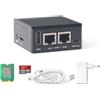 youyeetoo NanoPi R76S RK3576 Octa-Core 2.5G Router, 3/4GB LPDDR4X 0/64GB eMMC, 6TOPS NPU, Dual 2.5GbE, M.2 SDIO, USB 3.2, 4K HDMI, Mini IoT Gateway (3GB RAM - senza eMMC, set completo)