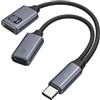 blicadijo OTG - Adattatore USB C -1 a 2 con porta USB-A 2.0 e ricarica rapida PD 100W | blicadijo Sdoppiatore USB-C per laptop, tablet, cellulare, colore: grigio