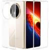 GIOPUEY Cover Compatibile con Honor Magic V6, Alta Trasparenza Custodia, Materiale PC Rigido Case，Nessun Ingiallimento, Nessuno Sbiadimento - Transparent