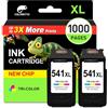 COLORETTO 541XL Cartucce per Canon TS5150 TS5100 MG3600 Colore 2 Pack | Compatibile con Canon MG2100 MG2150 MG2240 MG2255 MG3500 MG3650S MG4100 MG4200 MG4250 MX435 MX520 PG-540XL CL-541XL Cartuccia