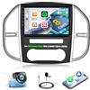 CAMECHO [4+64G 8-Core] Android 15 Carplay Autoradio per Mercedes Benz Vito 3 W447 (2014-2020), GPS Carplay Android Auto, Stereo con Schermo da 10.1 Pollici con DSP RDS Bluetooth Mirror Link+Telecamera