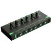 Rinteea 6 Canali Mini Amplificatore Per Cuffie HA400 Amplificatore Audio Stereo Ultra-Compatto Amplificatore Auricolare per Musica