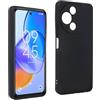 REY Cover in Gel TPU Nera per TCL 60 5G - 60R, Ultra Sottile 0,33 mm, Morbido Flessibile, Custodia Silicone