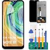 SRJTEK Per Xiaomi Redmi Note 8T Schermo LCD Per Redmi Note 8T Sostituzione Dello Schermo M1908C3XG Display Touch Digitizer Assemblaggio Parti Kit di Riparazione (Nero Senza Cornice)