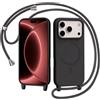 Tawarror Cover Magnetica per iPhone 18 Pro Max/17 Pro Max con Cordino - Nero