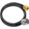 TUOLNK Cavo coassiale SMA a N RG58 6,6 piedi (2M) Cavo di prolunga antenna WiFi a bassa perdita Nero Cavo coassiale SMA maschio a N maschio 50ohm per antenna 3G 4G LTE Radio amatoriale