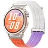GIOPUEY Cinturini Compatibile con Huawei Watch GT Runner 2/GT6/5/4 46mm, Cinturino in Morbido Nylon Intrecciato [Unisex] [Traspirante] - Orange