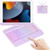 GAOJIE Custodia con Tastiera per iPad 9/8/7a con 7 Retroilluminazione & Touchpad